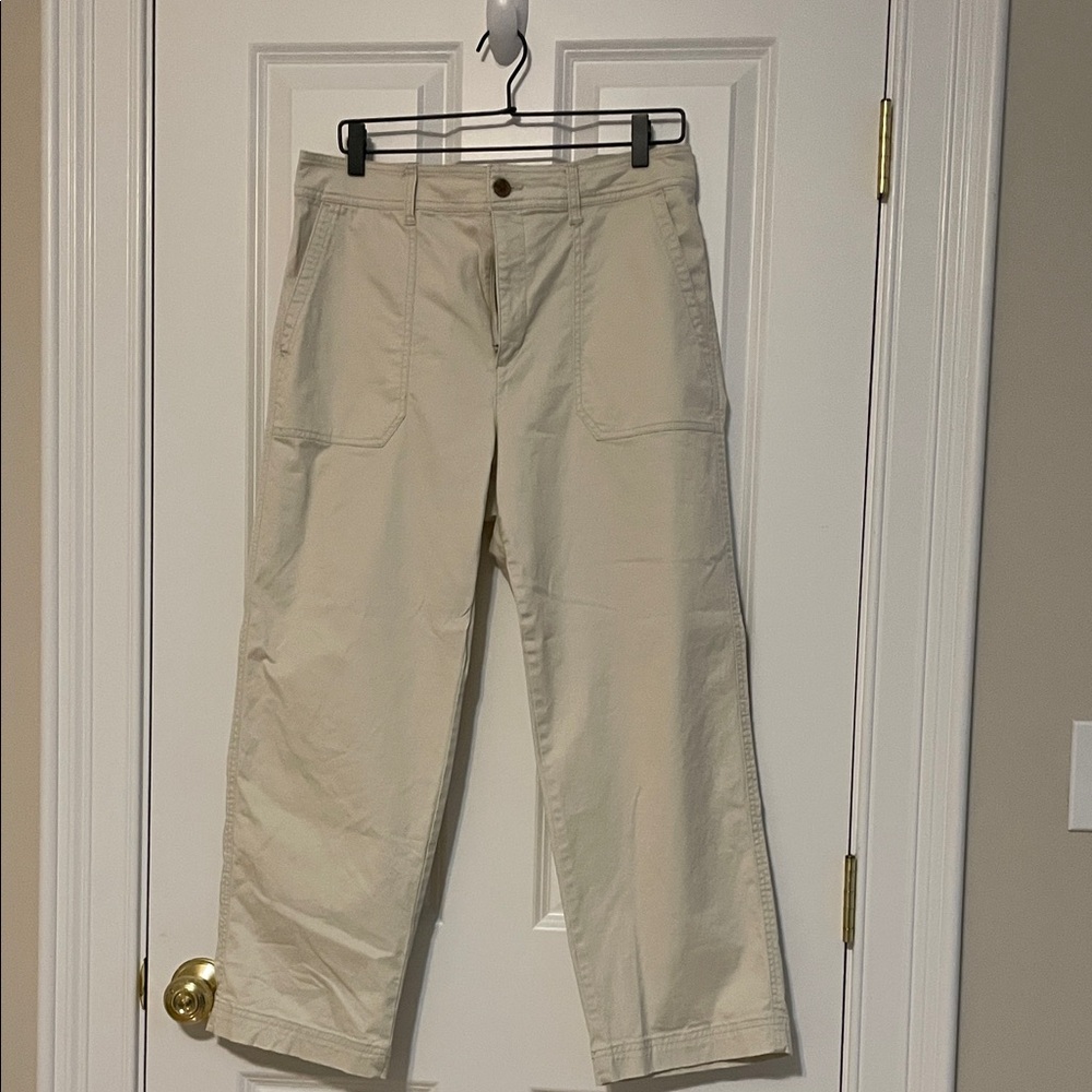 GAP Women's Cream Wide Leg Pants